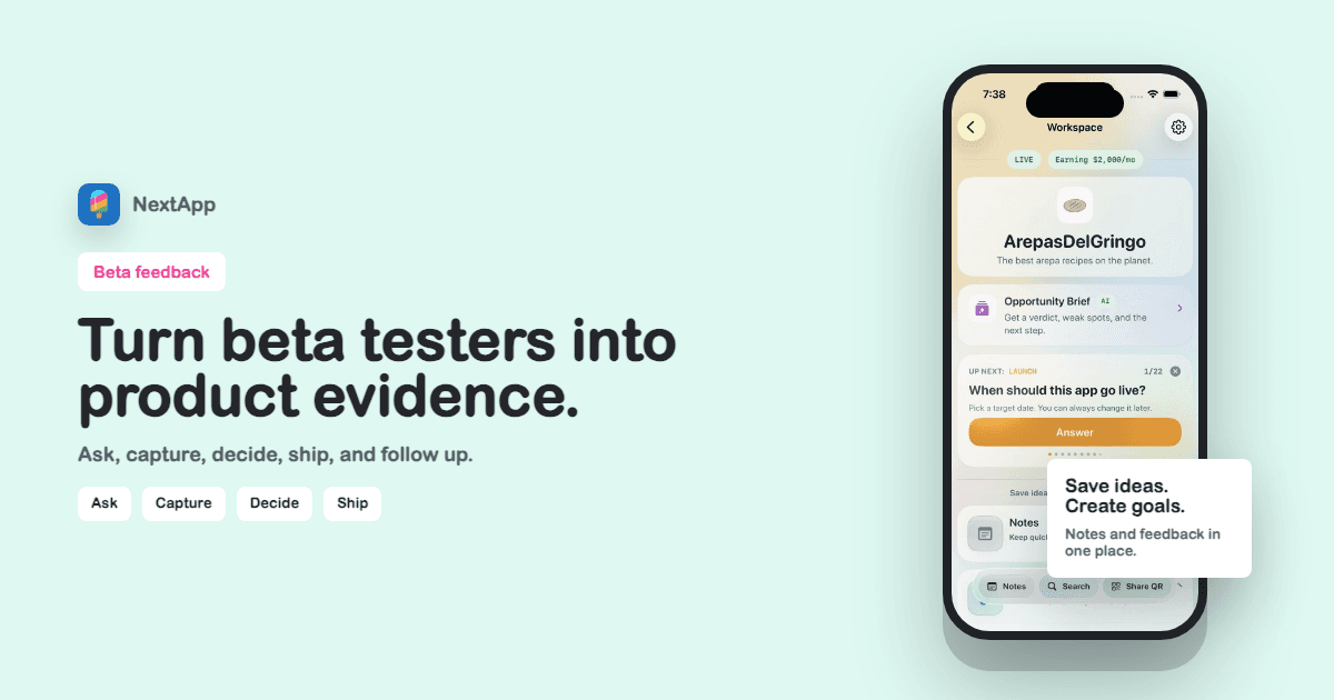 Beta User Feedback Loop for Indie Apps
