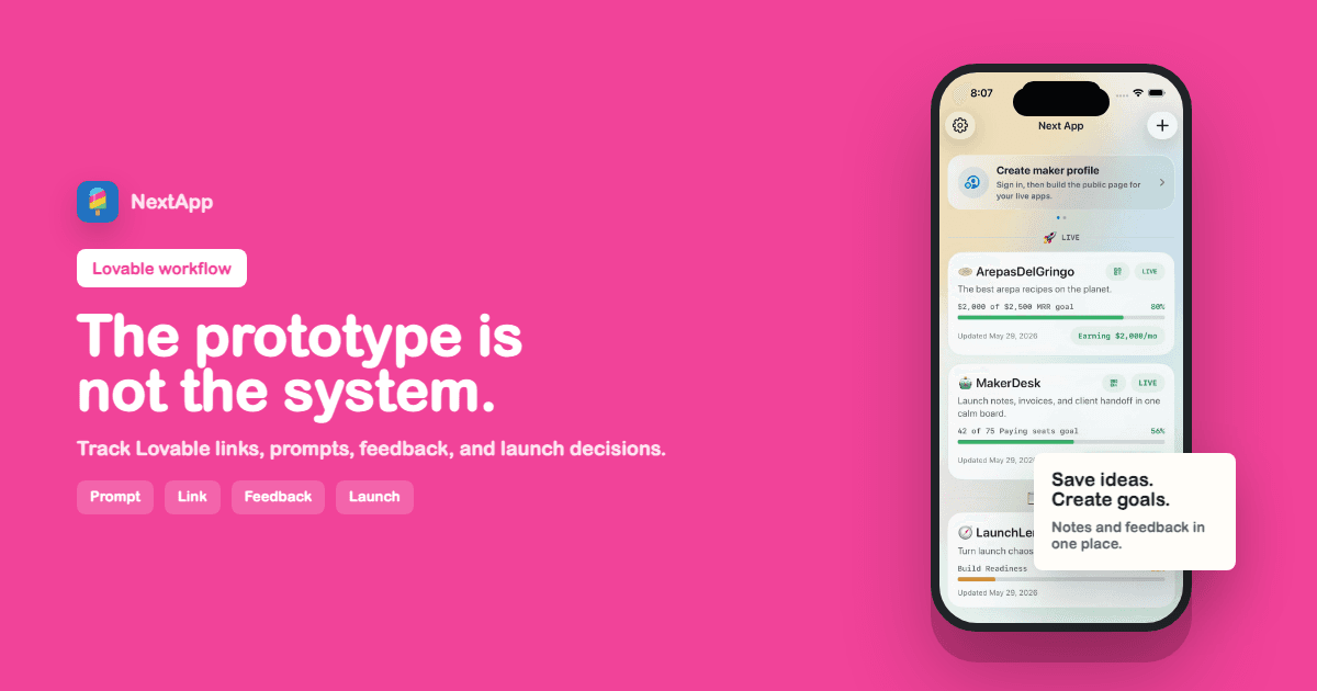 Lovable Project Tracker for AI-Built Apps