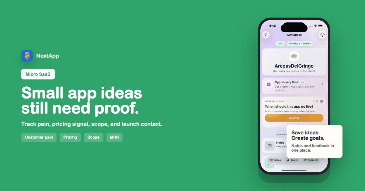 Micro SaaS Idea Tracker: Save Small Ideas Without Making Them Tiny