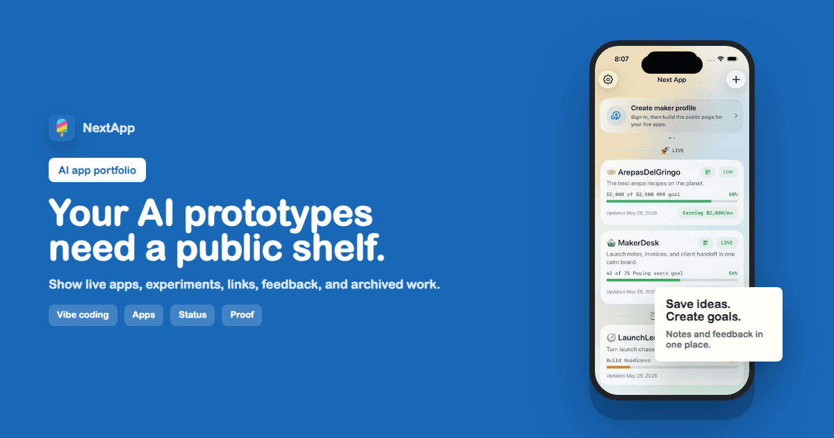 AI App Portfolio for Vibe Coders