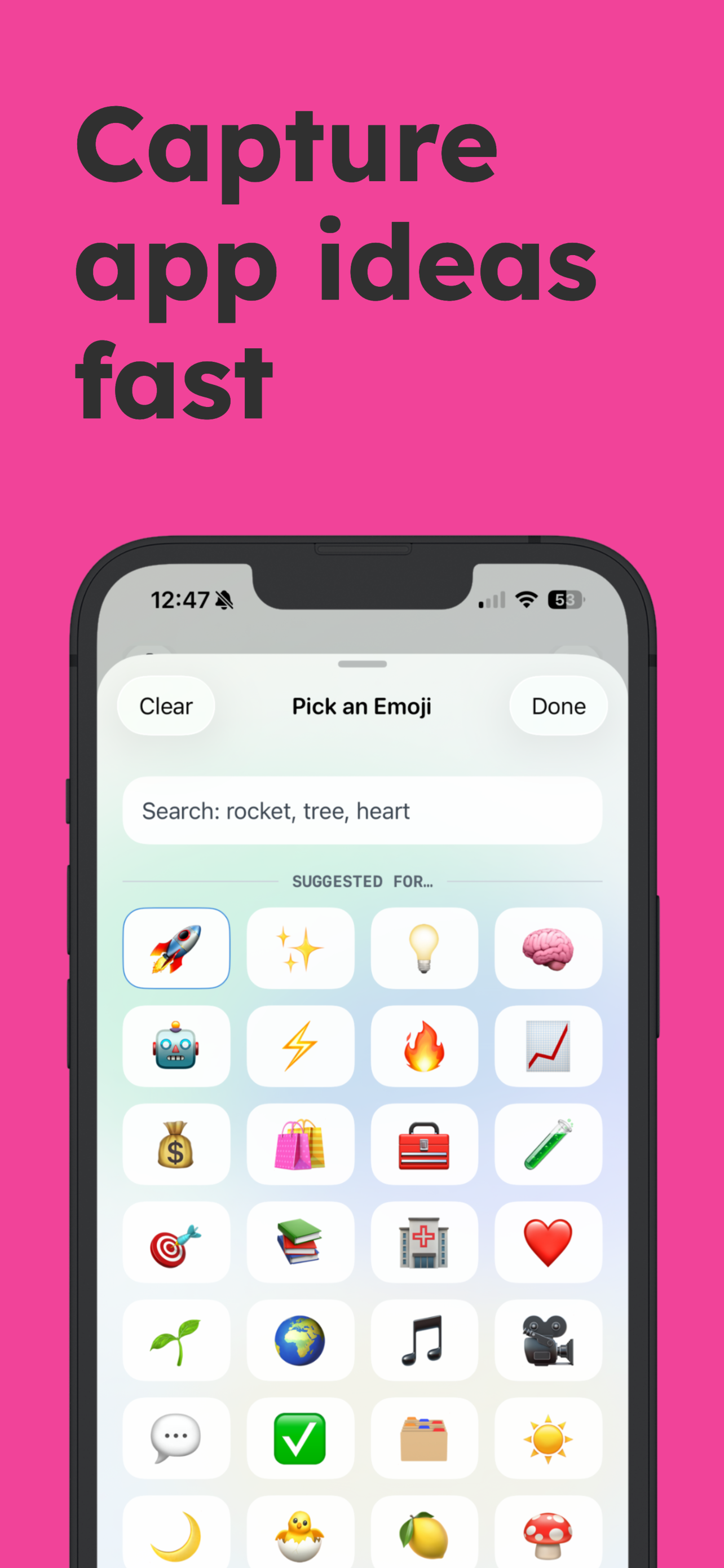 NextApp capture screen for saving early demand and waitlist evidence for an app idea